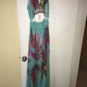 Polyester floral summer  dress